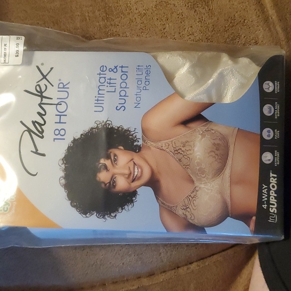 Playtex 18 Hour Ultimate Lift & Support Bra Mother of Pearl 42DD - Picture 2 of 8